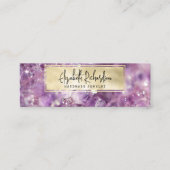 Elegante Boho Amethist Crystal Sieraden Display Mini Visitekaartje (Voorkant)