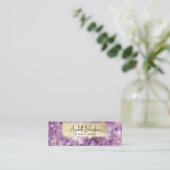 Elegante Boho Amethist Crystal Sieraden Display Mini Visitekaartje (Staand voorkant)