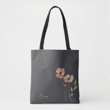 Elegante Boho Aquarel Wilde Bloem Moody Blush