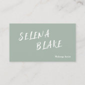 Elegante Boho aquatone – trendy chique esthetiek Visitekaartje (Voorkant)