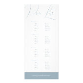 Elegante boho blauwe dubbelzijdige zakelijke prijs reclamekaart (Achterkant)