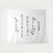 Elegante Boho Bloem Bruiloft Tapijt Achtergrond Wandkleed (Voorkant (horizontaal))