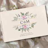 Elegante Boho Bloem Gastenboek