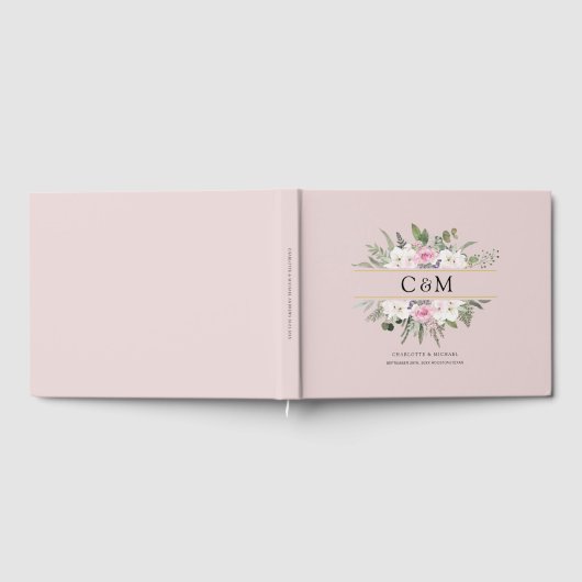 Elegante Boho Bloem Gastenboek (Volledig)