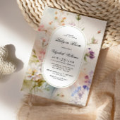 Elegante Boho Bloemen Baby in Bloom Shower Kaart