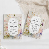 Elegante Boho Bloemen Baby in Bloom Shower Kaart
