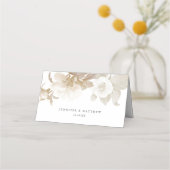 Elegante Boho Bloemen Bruiloft Escort / Plaats Kaa Plaatskaartje (Achterkant)