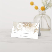 Elegante Boho Bloemen Bruiloft Escort / Plaats Kaa Plaatskaartje (Voorkant)