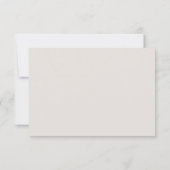 Elegante Boho Bloemen Bruiloft RSVP Kaart (Achterkant)