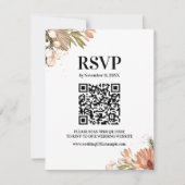 Elegante Boho bloemen, foto RSVP Kaartje (Voorkant)