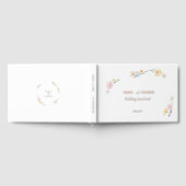 Elegante boho bloemen Kalligrafie Trouwen Gastenboek (Volledig)