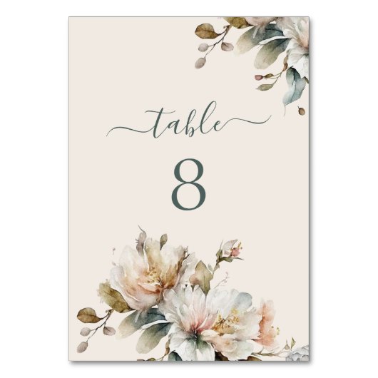 Elegante Boho  Bloemenbruiloft Kaart (Achterkant)