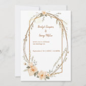 elegante boho bloemenbruiloft krans (Voorkant)