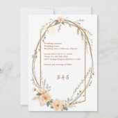 elegante boho bloemenbruiloft krans (Achterkant)