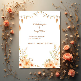 elegante boho bloemenbruiloft krans