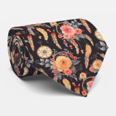 Elegante Boho bloemendroomvanger op maat Stropdas (Opgerold)