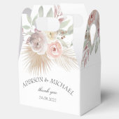 Elegante Boho bloemengunstbox Bedankdoosjes (Geopend)