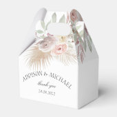 Elegante Boho bloemengunstbox Bedankdoosjes (Voorkant Zijde)