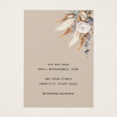 Elegante Boho bloemensieraden oorbel display kaart (Achterkant)