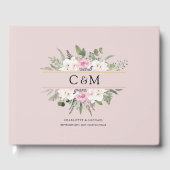 Elegante Boho Bloemig Gastenboek (Voorkant)