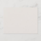 Elegante Boho Bloemige Save the Date Kaart (Achterkant)