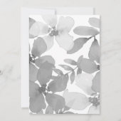 Elegante Boho Bloemige Trouwuitnodiging Kaart (Achterkant)