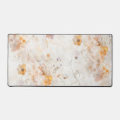 Elegante Boho Bloemige Waterverf Bureaumat (Voorkant)