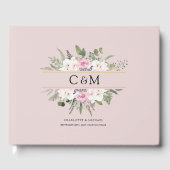 Elegante Boho Bloemstuk Gastenboek (Voorkant)