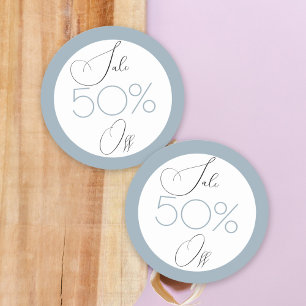 Elegante Boho Blue Store Promotie Sale sticker