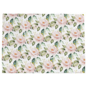 Elegante boho blush roze rozen groen goud groot cadeauzakje (Achterkant)