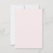 Elegante BOHO Blush Roze Trouwantwoord RSVP Kaartje (Achterkant)