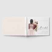 Elegante Boho Blush Trouwjurk Bruidsfeest Gastenboek (Volledig)