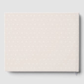 Elegante Boho Blush Trouwjurk Bruidsfeest Gastenboek (Achterkant)