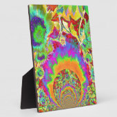 Elegante boho bohemian retro zonnebloemen fotoplaat (Zijkant)