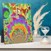 Elegante boho bohemian retro zonnebloemen fotoplaat (Zijkant)