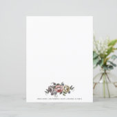 Elegante Boho Botanische Bloemen Roze Gepersonalis (Staand voorkant)