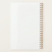 Elegante Boho Botanische Monogram Planner (Achterkant)