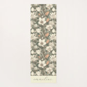 Elegante Boho Botanische Naam Yogamat (Achterkant)