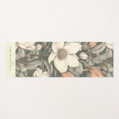 Elegante Boho Botanische Naam Yogamat (Voorkant (horizontaal))