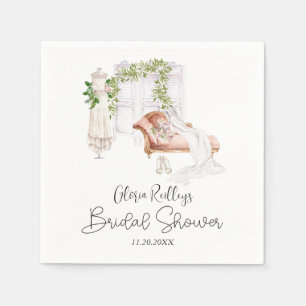Elegante Boho Bruids Kamer Bruidsfeest Servet