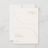 Elegante Boho bruiloft digitale gast plaats kaart (Voorkant)