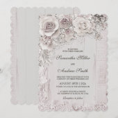 Elegante  Boho bruiloft Sjablonen Kaart (Voorkant / Achterkant)