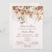 Elegante Boho bruiloft uitnodiging (Voorkant / Achterkant)