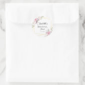 Elegante Boho Bruiloftsborrel   Ronde Sticker (Tas)