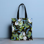 Elegante Boho Butterfly Bloemen Girly Chic Tote Bag<br><div class="desc">De elegante Boho Butterfly Floral Girly Chic Canvas tas heeft een stijlvolle,  moderne boheemse bloem in blauw,  groen,  wit en zwart. Ideaal voor verjaardagen,  Moederdag,  kerstcadeaus,  feesten en meer. Creëer door Evco Studio www.zazzle.com/store/evcostudio</div>