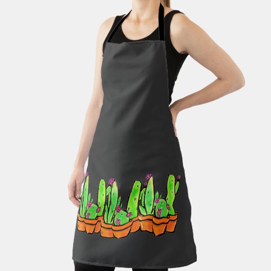 Elegante boho Cactus cactussen vetplanten Schort (Insitu)