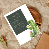 Elegante Boho Cactus Woestijn Succulent Bewaar de Save The Date