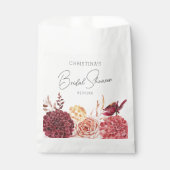 Elegante Boho Chic Bloemachtige Bruidsbruiloft Bedankzakje (Voorkant)