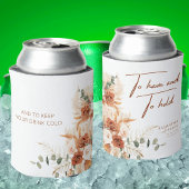 Elegante Boho-Chic Bright Bold Terracotta bruiloft Blikjeskoeler