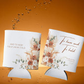 Elegante Boho-Chic Bright Bold Terracotta bruiloft Blikjeskoeler